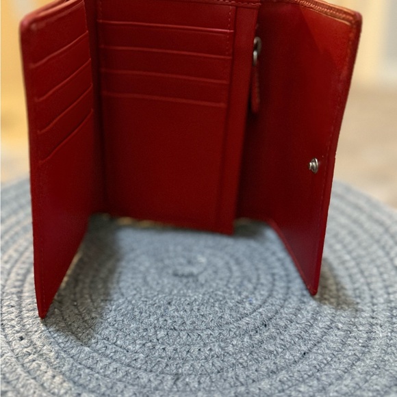 Coach Red Patterned Wallet - Picture 4 of 6